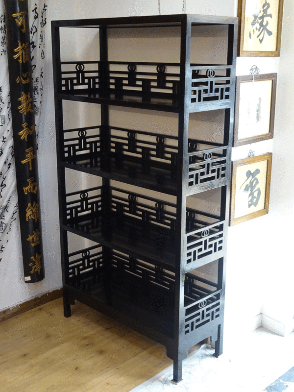 libreria cinese laccata