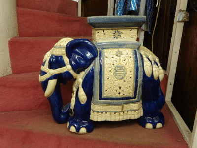 elefante cinese ceramica