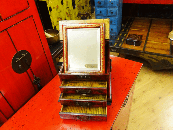 scatola specchio antica