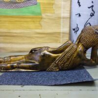 budda dormiente legno